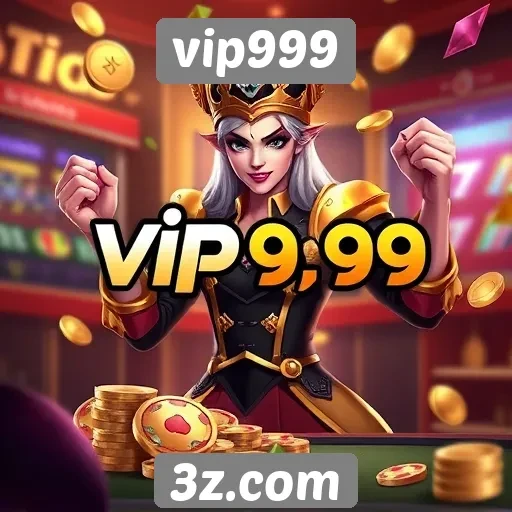 Características principais do site de jogos vip999